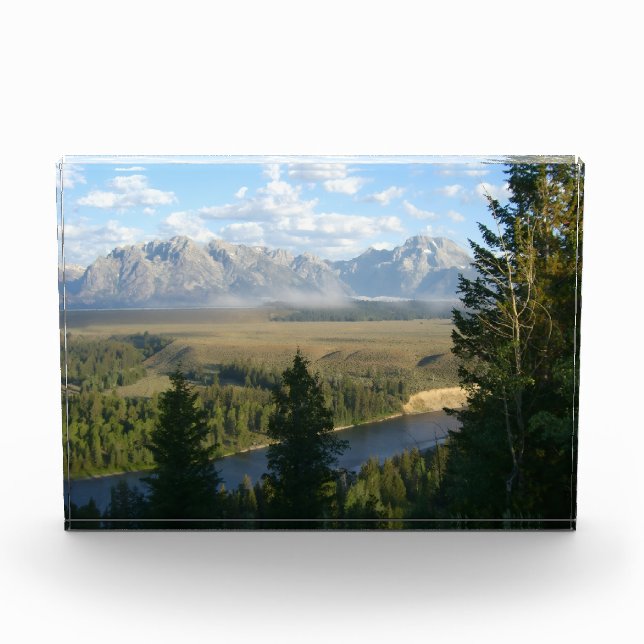 Jackson Hole Mountains and River Photo Block (Front)