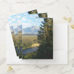 Jackson Hole Mountains and River Pocket Folder