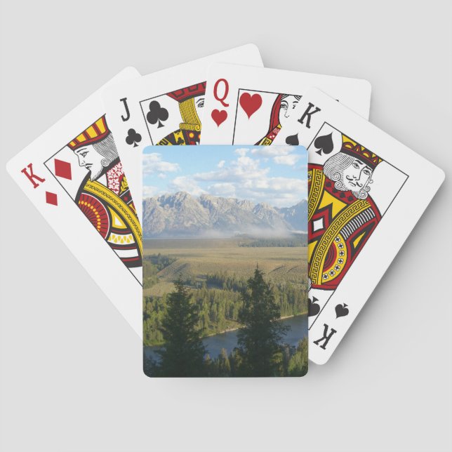 Jackson Hole Mountains and River Poker Cards (Back)