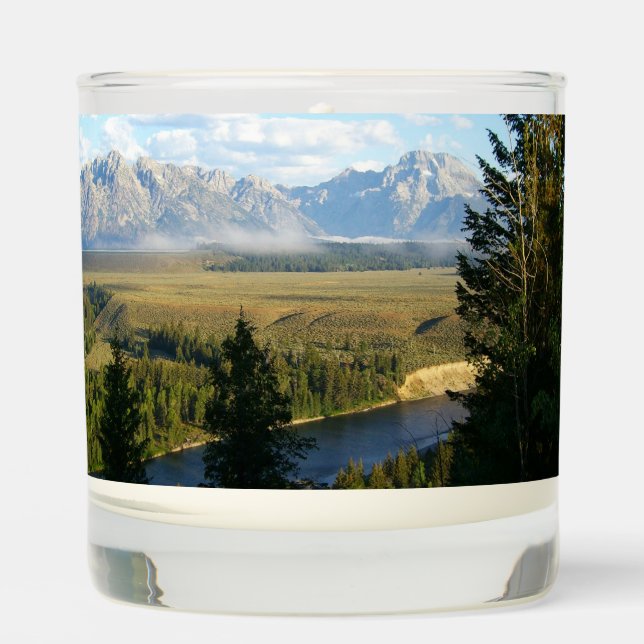 Jackson Hole Mountains and River Scented Candle (Front)