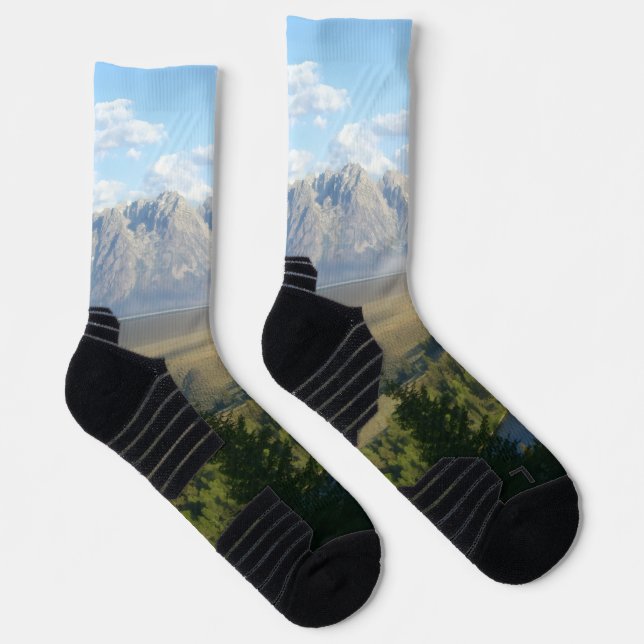 Jackson Hole Mountains and River Socks (Right)
