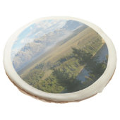 Jackson Hole Mountains and River Sugar Cookie (Angled)