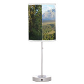 Jackson Hole Mountains and River Table Lamp (Back)