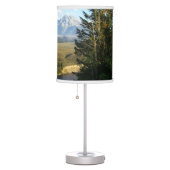 Jackson Hole Mountains and River Table Lamp (Right)
