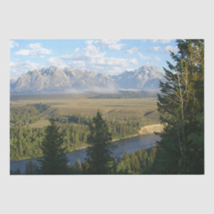 Jackson Hole Mountains and River Tissue Paper