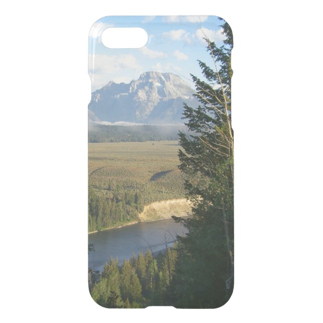 Jackson Hole Mountains and River Uncommon iPhone Case (Back)