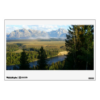 Jackson Hole Mountains and River Wall Decal