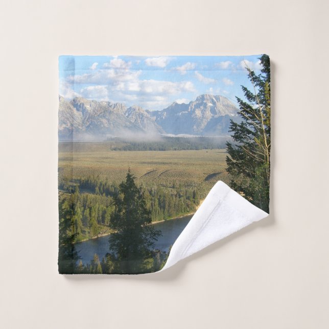 Jackson Hole Mountains and River Wash Cloth (Wash Cloth)