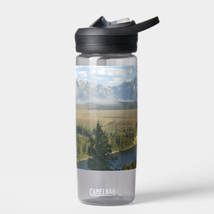 Jackson Hole Mountains and River Water Bottle