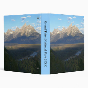 Jackson Hole Mountains (Grand Teton National Park) 3 Ring Binder