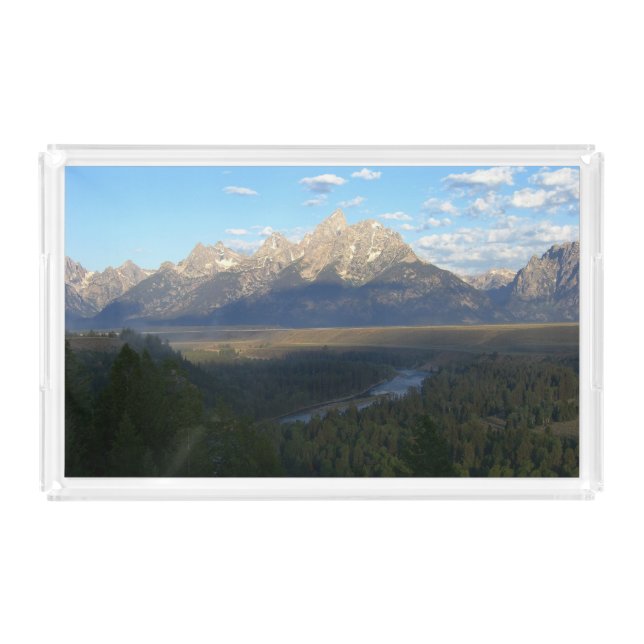 Jackson Hole Mountains (Grand Teton National Park) Acrylic Tray (Front)
