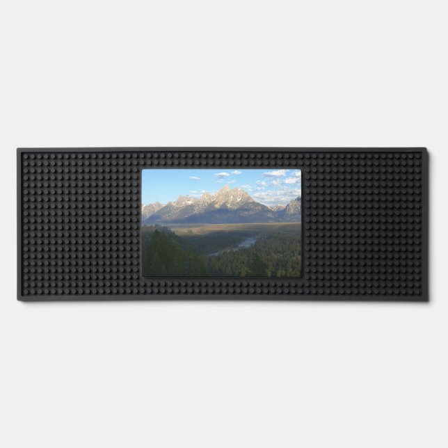 Jackson Hole Mountains (Grand Teton National Park) Bar Mat (Front)