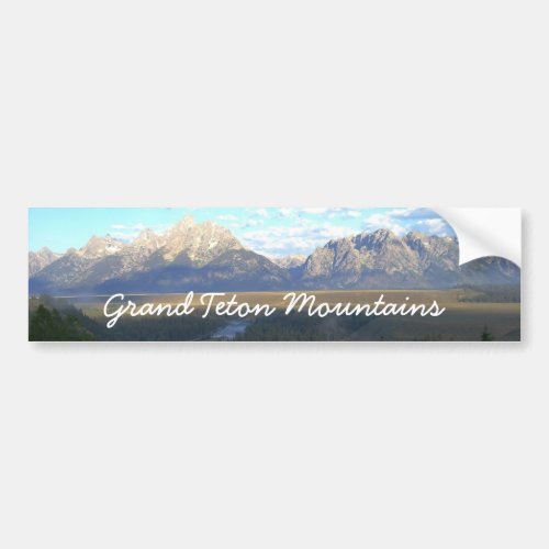 Jackson Hole Mountains Grand Teton National Park Bumper Sticker