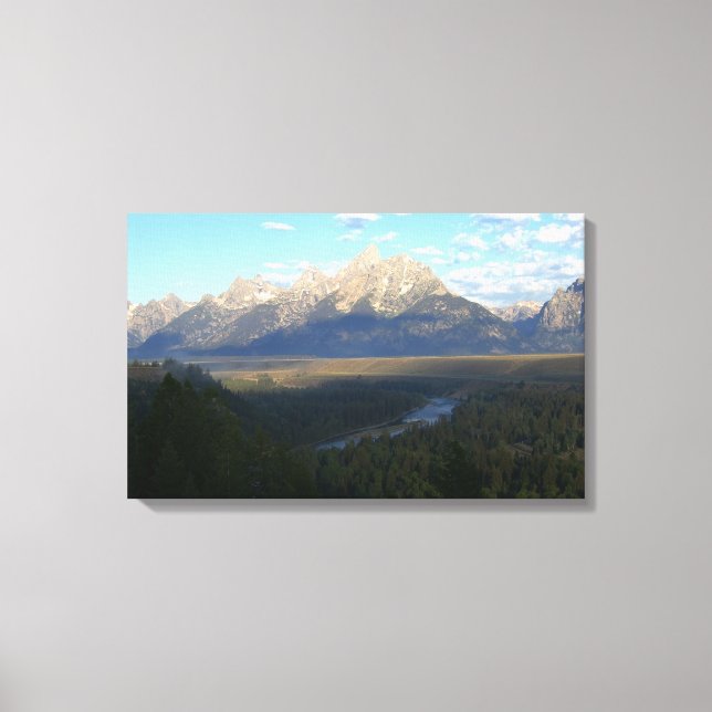 Jackson Hole Mountains (Grand Teton National Park) Canvas Print (Front)