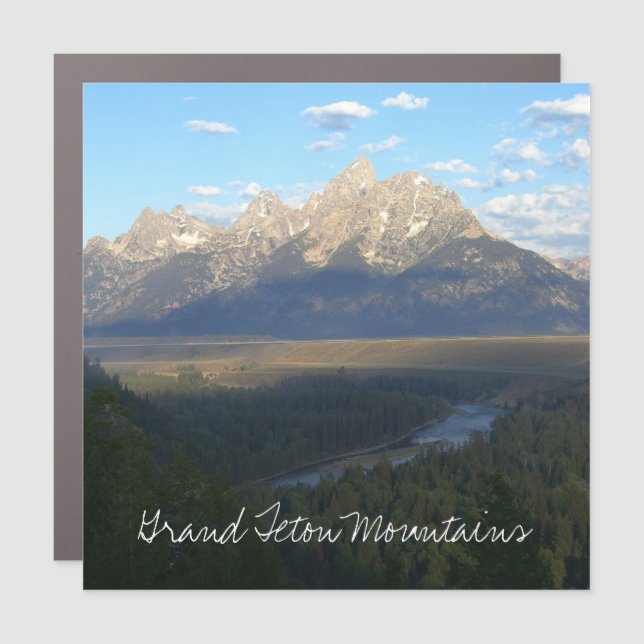 Jackson Hole Mountains (Grand Teton National Park) Car Magnet (Front)