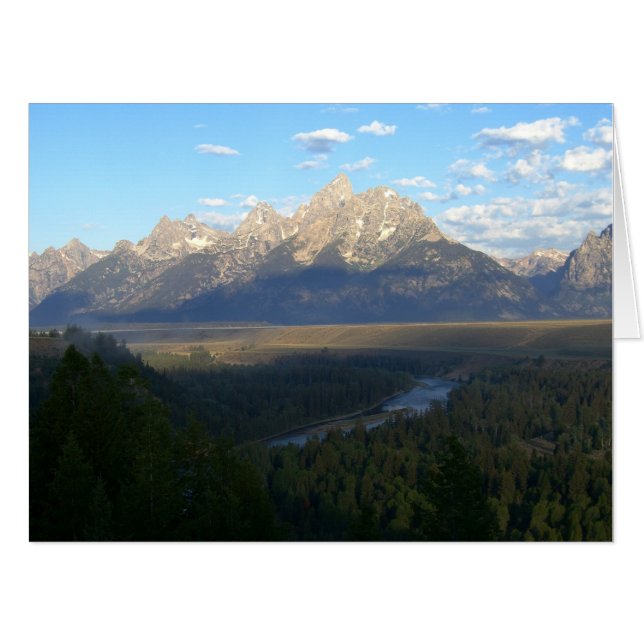 Jackson Hole Mountains (Grand Teton National Park) Card (Front Horizontal)