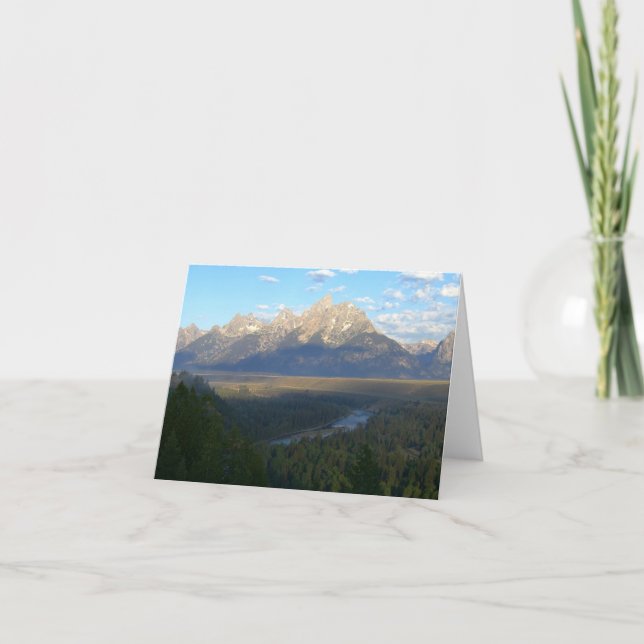 Jackson Hole Mountains (Grand Teton National Park) Card (Front)