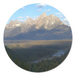 Jackson Hole Mountains (Grand Teton National Park) Classic Round Sticker