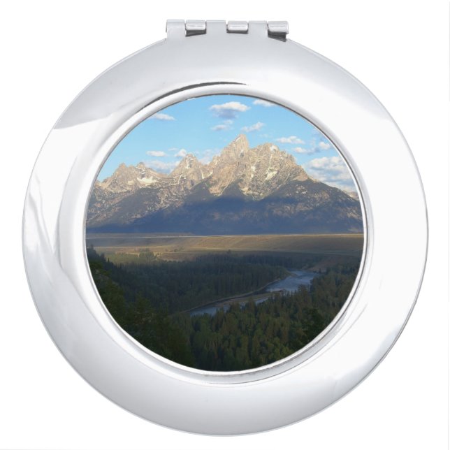 Jackson Hole Mountains (Grand Teton National Park) Compact Mirror (Front)