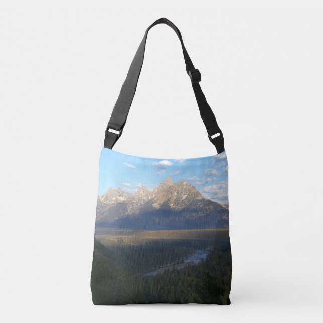 Jackson Hole Mountains (Grand Teton National Park) Crossbody Bag (Front)