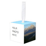 Jackson Hole Mountains (Grand Teton National Park) Cube Ornament