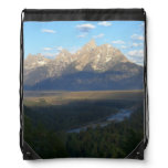 Jackson Hole Mountains (Grand Teton National Park) Drawstring Bag