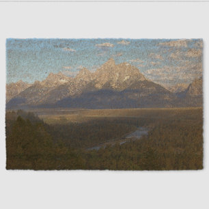 Jackson Hole Mountains (Grand Teton National Park) Fiber Doormat