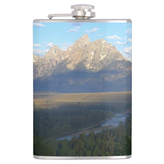 Jackson Hole Mountains (Grand Teton National Park) Flask (Front)