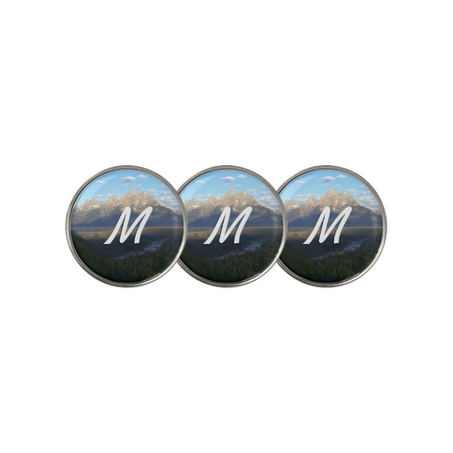 Jackson Hole Mountains (Grand Teton National Park) Golf Ball Marker (3 Up)