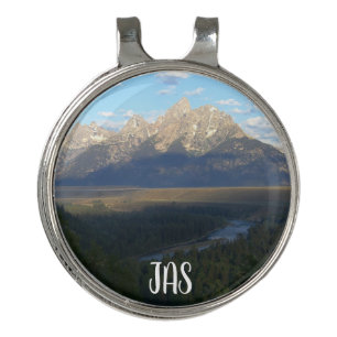 Jackson Hole Mountains (Grand Teton National Park) Golf Hat Clip