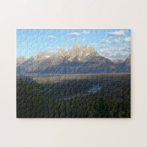 Jackson Hole Mountains Grand Teton National Park Jigsaw Puzzle