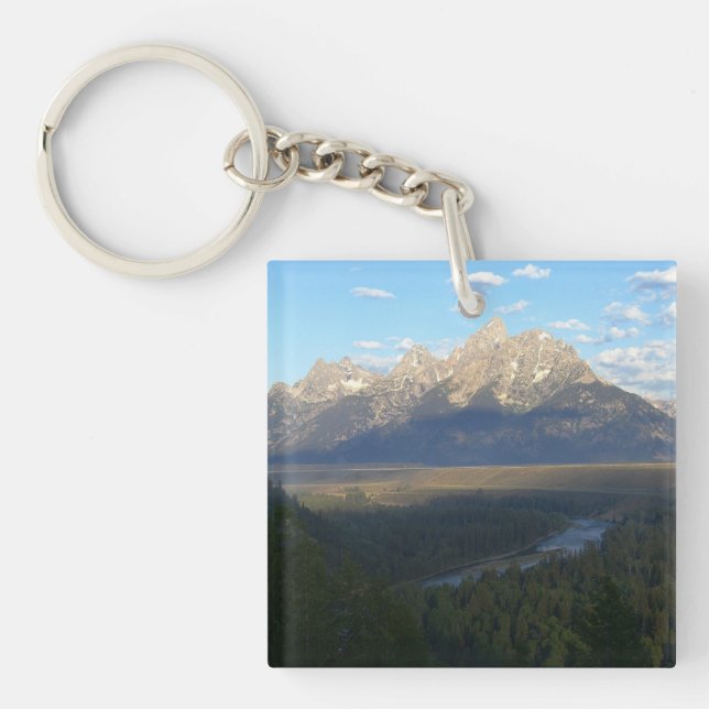 Jackson Hole Mountains (Grand Teton National Park) Keychain (Front)