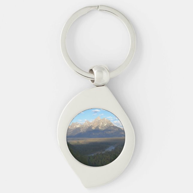 Jackson Hole Mountains (Grand Teton National Park) Keychain (Front)