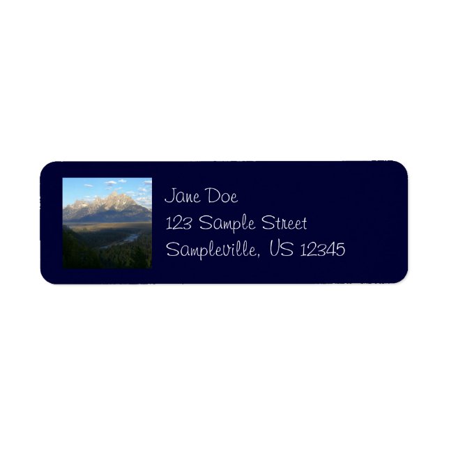 Jackson Hole Mountains (Grand Teton National Park) Label (Front)