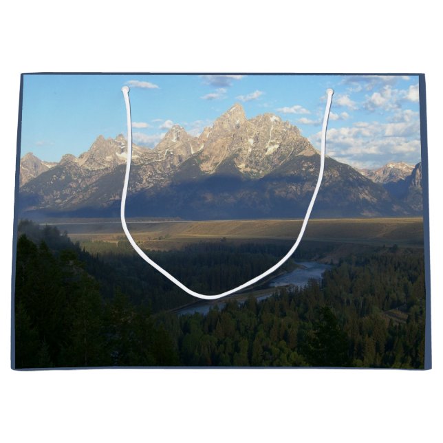 Jackson Hole Mountains (Grand Teton National Park) Large Gift Bag (Front)
