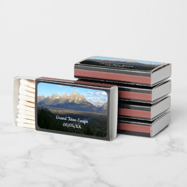 Jackson Hole Mountains (Grand Teton National Park) Matchboxes (Stacked)