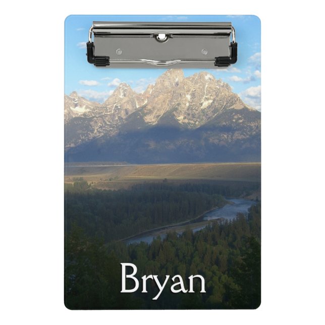 Jackson Hole Mountains (Grand Teton National Park) Mini Clipboard (Front)