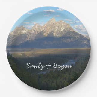 Jackson Hole Mountains (Grand Teton National Park) Paper Plates