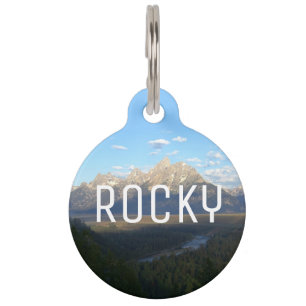 Jackson Hole Mountains (Grand Teton National Park) Pet ID Tag