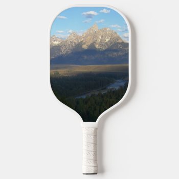Jackson Hole Mountains (grand Teton National Park) Pickleball Paddle by mlewallpapers at Zazzle