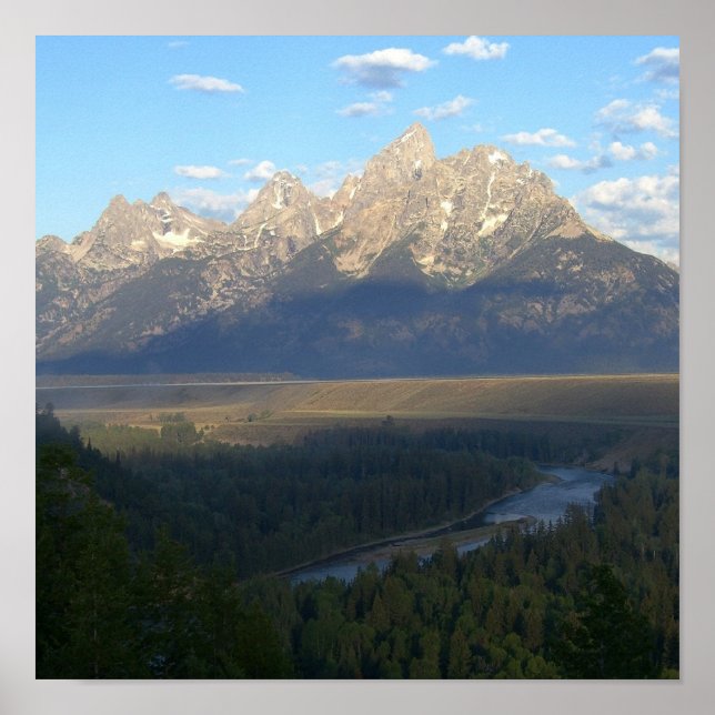 Jackson Hole Mountains (Grand Teton National Park) Poster (Front)