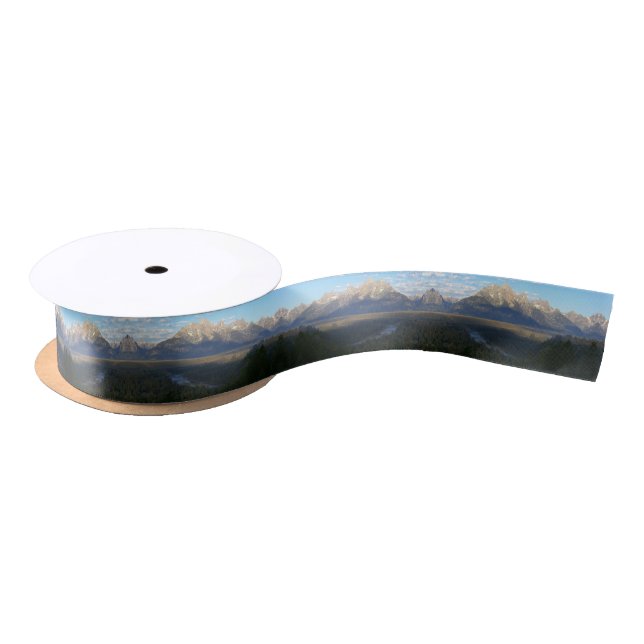 Jackson Hole Mountains (Grand Teton National Park) Satin Ribbon (Spool)