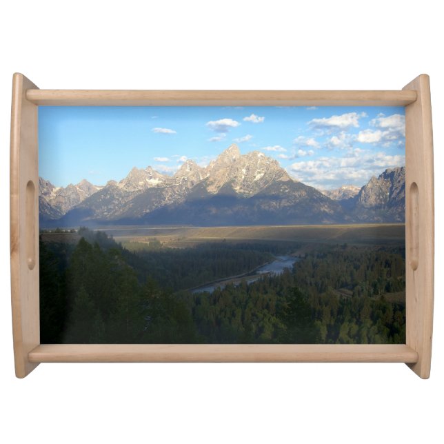 Jackson Hole Mountains (Grand Teton National Park) Serving Tray (Front)