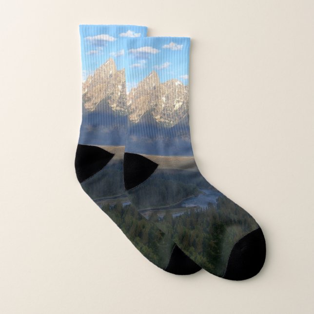 Jackson Hole Mountains (Grand Teton National Park) Socks (Pair)