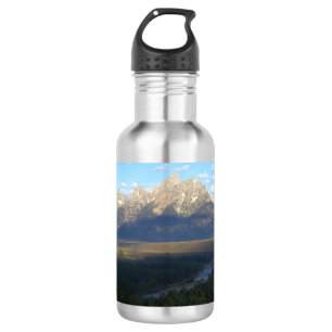 Jackson Hole Mountains (Grand Teton National Park) Stainless Steel Water Bottle