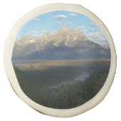 Jackson Hole Mountains (Grand Teton National Park) Sugar Cookie (Front)