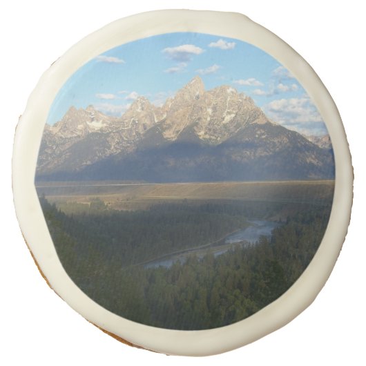 Jackson Hole Mountains (Grand Teton National Park) Sugar Cookie (Front)