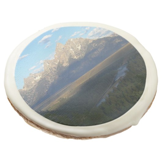 Jackson Hole Mountains (Grand Teton National Park) Sugar Cookie (Angled)