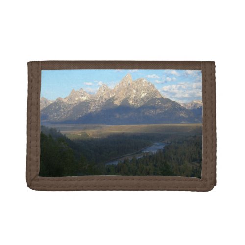 Jackson Hole Mountains Grand Teton National Park Tri_fold Wallet