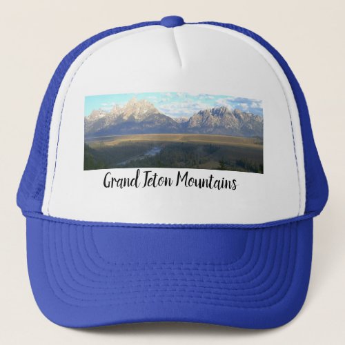 Jackson Hole Mountains Grand Teton National Park Trucker Hat